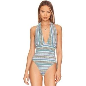 Free People Multicolor Striped Bodysuit